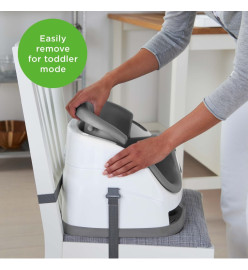 Ingenuity Siège d'appoint pour bébé 2 en 1 Baby Base Ardoise