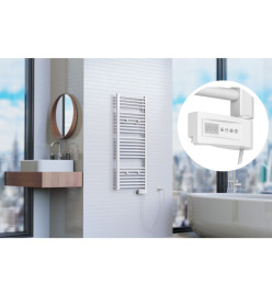 EISL Radiateur de salle de bain avec minuterie Blanc 120x50x15 cm