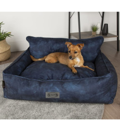 Scruffs & Tramps Lit pour chien Kensington L 90x70 cm Bleu marine