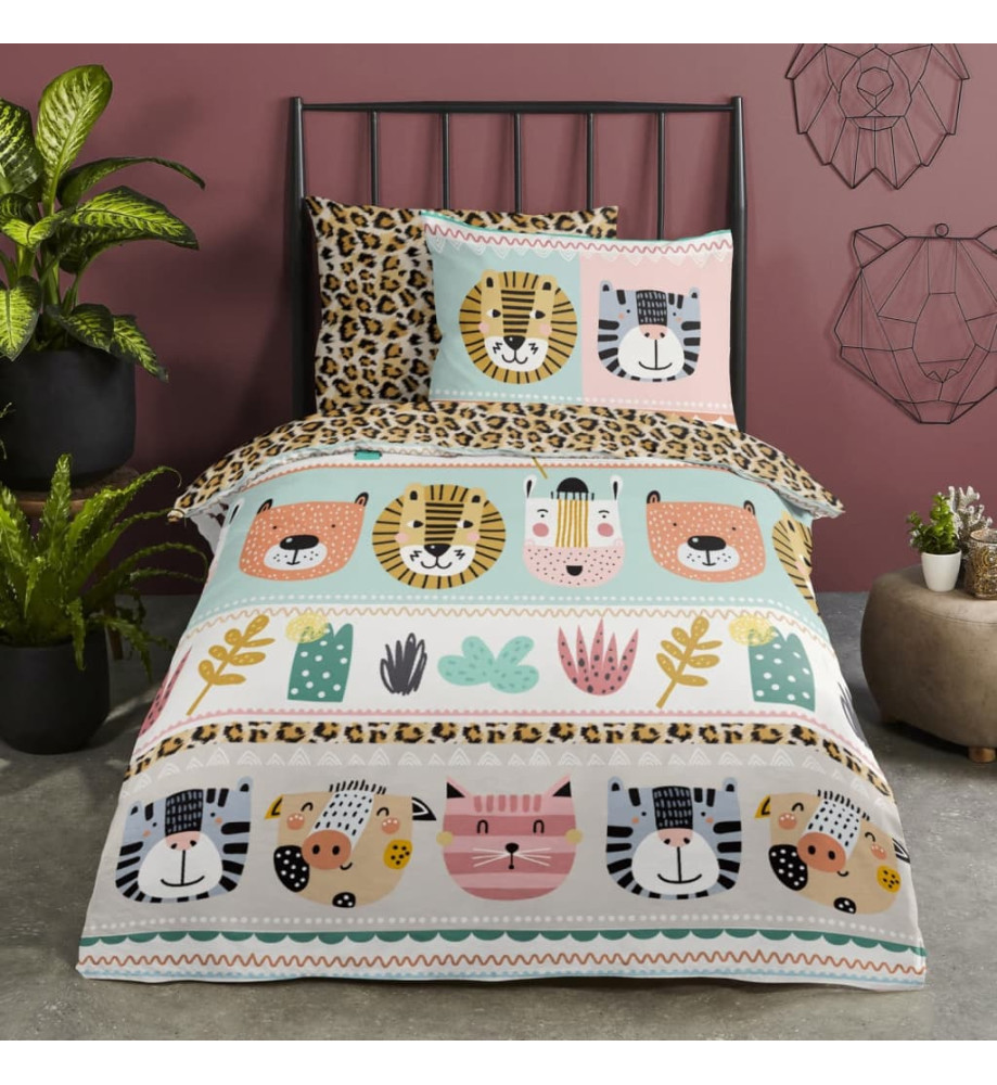 Good Morning Housse couette enfant FRIENDS 140x200/220 cm Multicolore