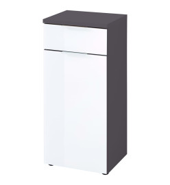 Germania Armoire de sol de salle de bain GW-Pescara Blanc et graphite