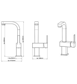 SCHÜTTE Mitigeur de lavabo SIGNO Chrome