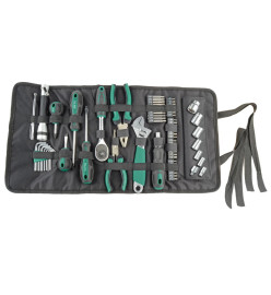 Brüder Mannesmann Pochette à outils enroulable 65 pcs