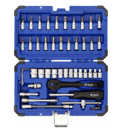 BRILLIANT TOOLS Jeu de douilles de 1/4" 45 pcs Acier