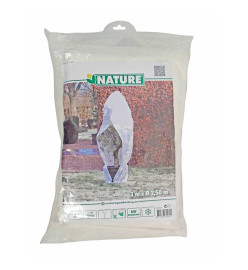 Nature Couverture d'hiver à fermeture éclair 70 g/m² Blanc 2,5x2,5x3 m