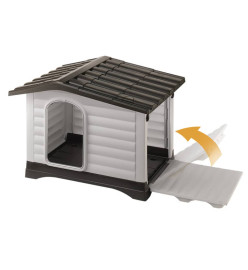 Ferplast Niche pour chiens Villa 70 Gris 73 x 59 x 53 cm 87253099