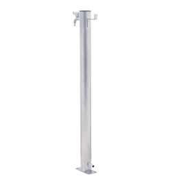 Colonne à eau de jardin 40 cm acier inoxydable rond