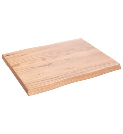 Dessus de table bois chêne massif traité bordure assortie