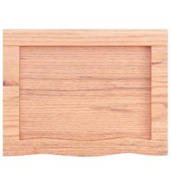 Étagère murale marron clair 40x30x6 cm bois chêne massif traité