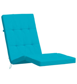 Coussins de chaise longue lot de 2 turquoise tissu oxford