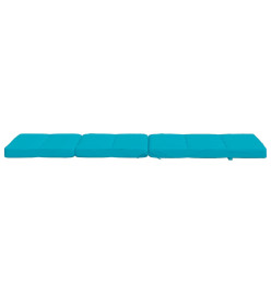 Coussins de chaise longue lot de 2 turquoise tissu oxford