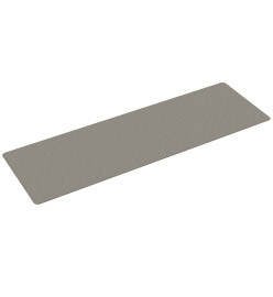 Tapis de couloir aspect sisal argenté 80x250 cm