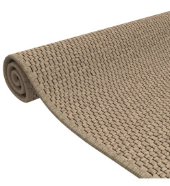 Tapis de couloir aspect sisal sable 50x150 cm