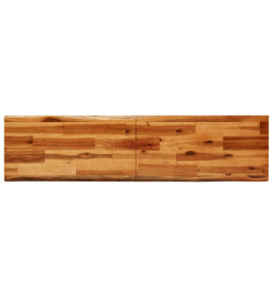 Banc avec bord vivant 140 cm bois d'acacia massif