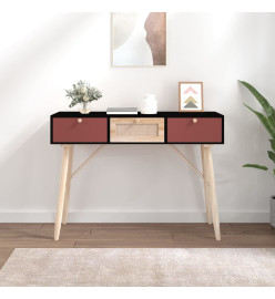 Table console avec tiroirs 105x30x75 cm bois d'ingénierie