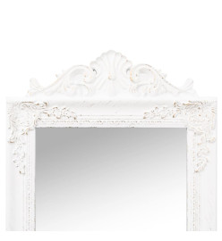 Miroir sur pied Blanc 40x160 cm