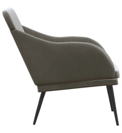 Banc Gris foncé 110x76x80 cm Velours