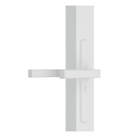 Porte intérieure 93x201,5 cm Blanc Verre ESG et aluminium