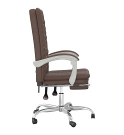 Fauteuil inclinable de bureau Marron Similicuir