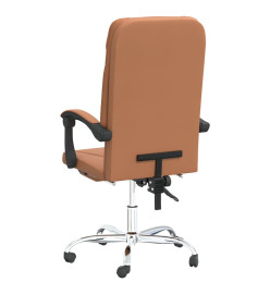 Fauteuil inclinable de bureau Marron Similicuir