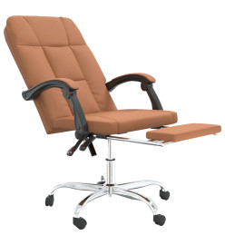 Fauteuil inclinable de bureau Marron Similicuir