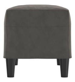 Banc Gris foncé 70x35x41 cm Velours