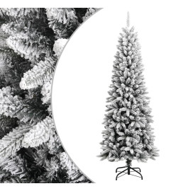 Sapin de Noël artificiel avec neige floquée 240 cm PVC et PE