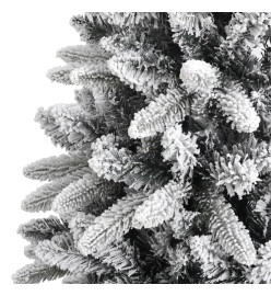 Sapin de Noël artificiel avec neige floquée 240 cm PVC et PE