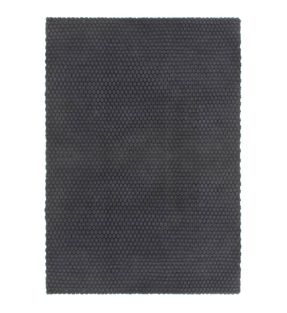 Tapis rectangulaire Anthracite 200x300 cm Coton Tapis rectangulaire Anthracite 200x300 cm Coton