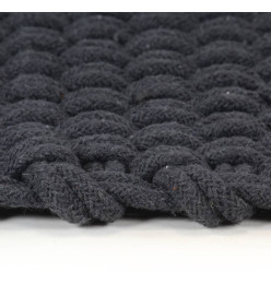 Tapis rectangulaire Anthracite 200x300 cm Coton