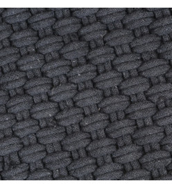 Tapis rectangulaire Anthracite 200x300 cm Coton