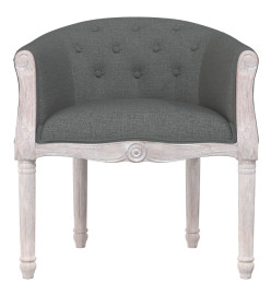 Chaise à manger Gris foncé Tissu