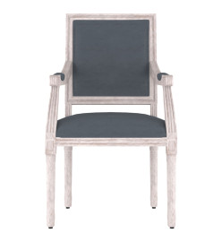 Fauteuil gris foncé 54x59x99 cm velours