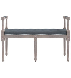 Banc Gris foncé 110x40x70 cm Velours