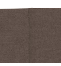 Panneaux muraux 12 pcs Taupe 90x15 cm Tissu 1,62 m²