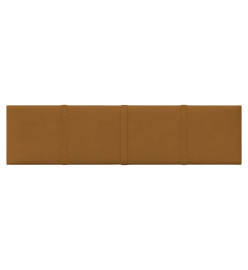 Panneaux muraux 12 pcs Marron 60x15 cm Velours 1,08 m²