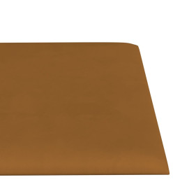 Panneaux muraux 12 pcs Marron 60x15 cm Velours 1,08 m²