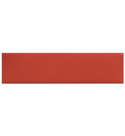 Panneaux muraux 12 pcs Rouge 60x15 cm Similicuir 1,08 m²