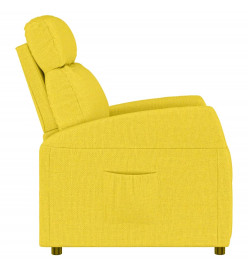 Fauteuil inclinable Jaune clair Tissu