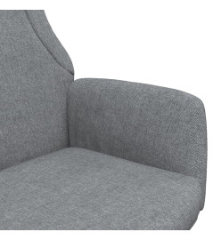 Chaise de relaxation Gris clair Tissu