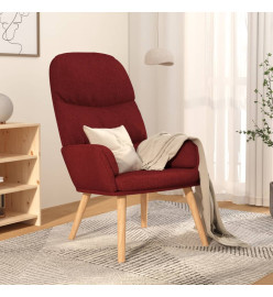 Chaise de relaxation Rouge bordeaux Tissu