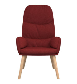 Chaise de relaxation Rouge bordeaux Tissu