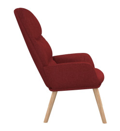 Chaise de relaxation Rouge bordeaux Tissu