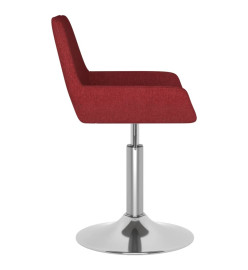 Tabouret de bar Rouge bordeaux Tissu