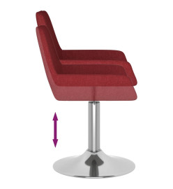 Tabouret de bar Rouge bordeaux Tissu