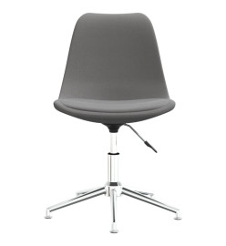 Chaise pivotante de bureau Gris clair Tissu