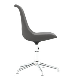 Chaise pivotante de bureau Gris clair Tissu