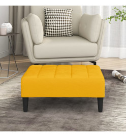 Repose-pied Jaune 78x56x32 cm Velours