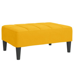 Repose-pied Jaune 78x56x32 cm Velours