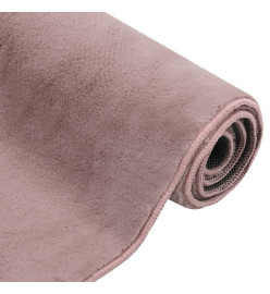 Tapis Fausse fourrure de lapin 180x270 cm Vieux rose